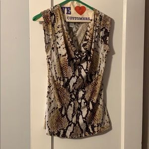 Snake print top